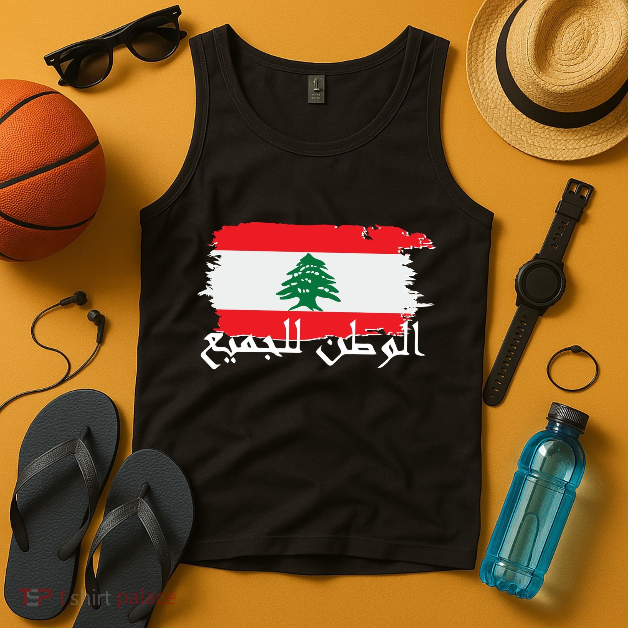 Lebanon Home For All Support Flag Tank Top