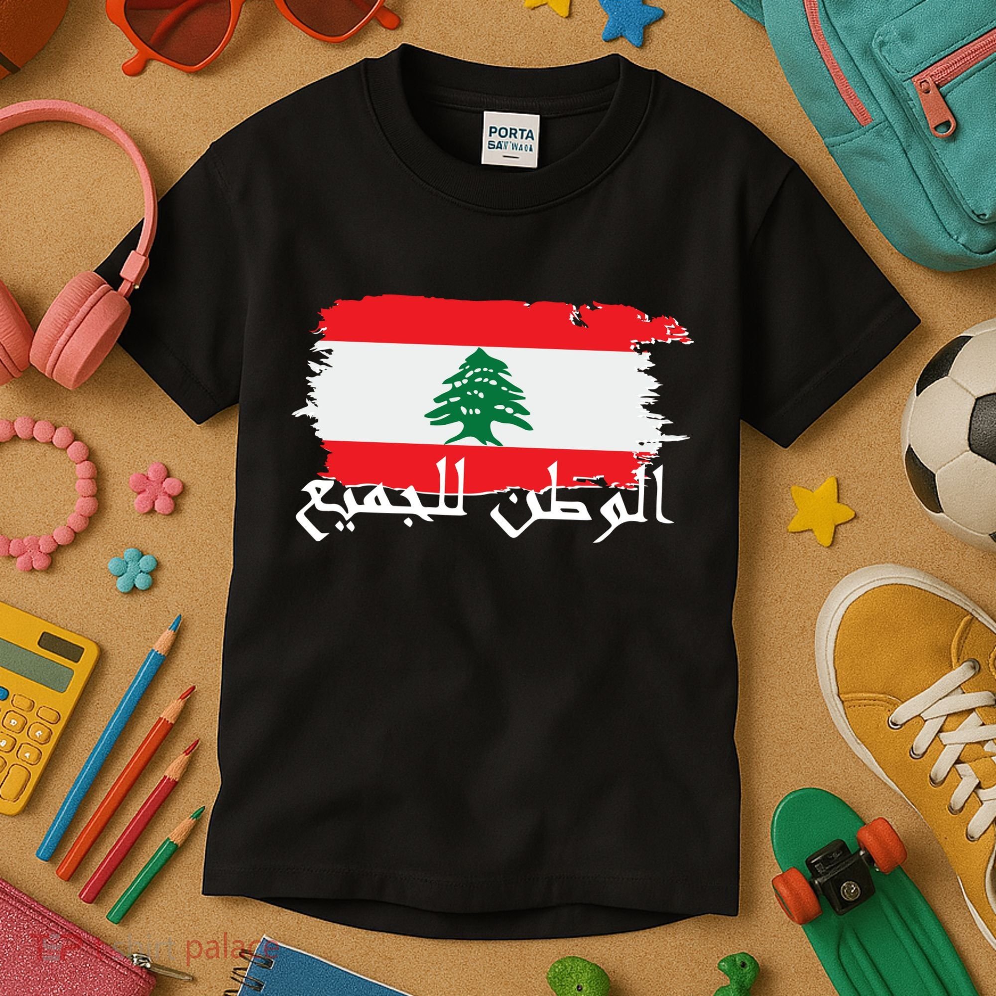 Lebanon Home For All Support Flag Kids T-Shirt