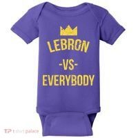 Lebron Vs Everybody LA Bron Basketball Baby Bodysuit thumb 0
