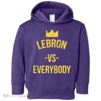 Lebron Vs Everybody LA Bron Basketball Toddler Hoodie thumb 0