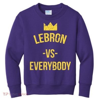Lebron Vs Everybody LA Bron Basketball Kids Sweatshirt