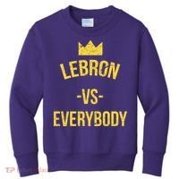 Lebron Vs Everybody LA Bron Basketball Kids Sweatshirt thumb 0