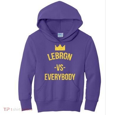Lebron Vs Everybody LA Bron Basketball Kids Hoodie