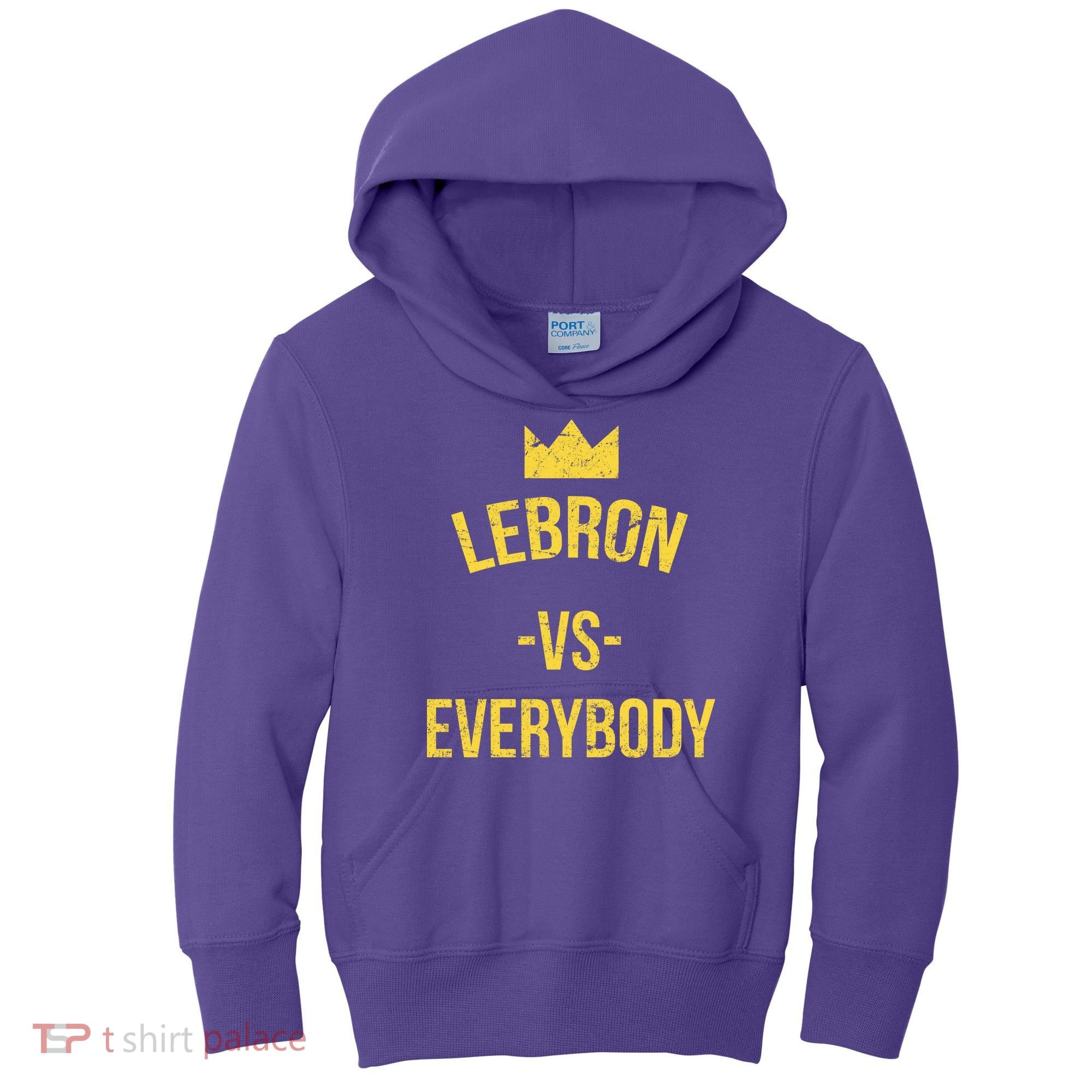 Lebron Vs Everybody LA Bron Basketball Kids Hoodie
