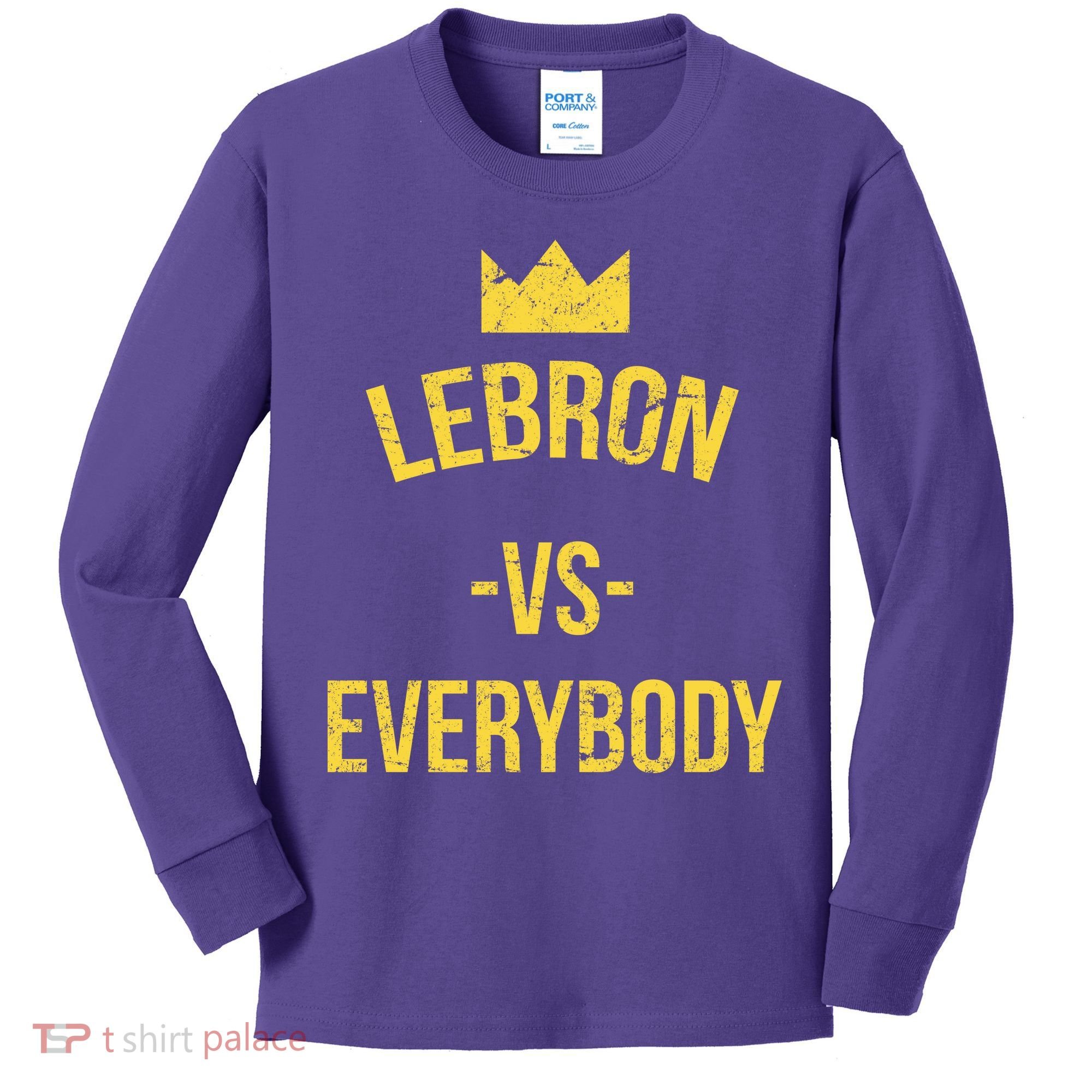 Lebron Vs Everybody LA Bron Basketball Kids Long Sleeve Shirt
