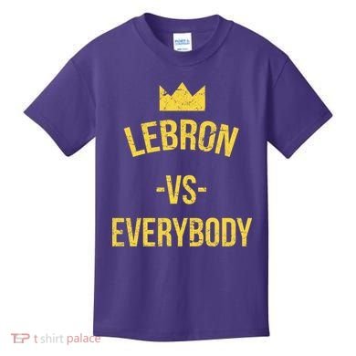 Lebron Vs Everybody LA Bron Basketball Kids T-Shirt