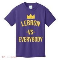 Lebron Vs Everybody LA Bron Basketball Kids T-Shirt thumb 0