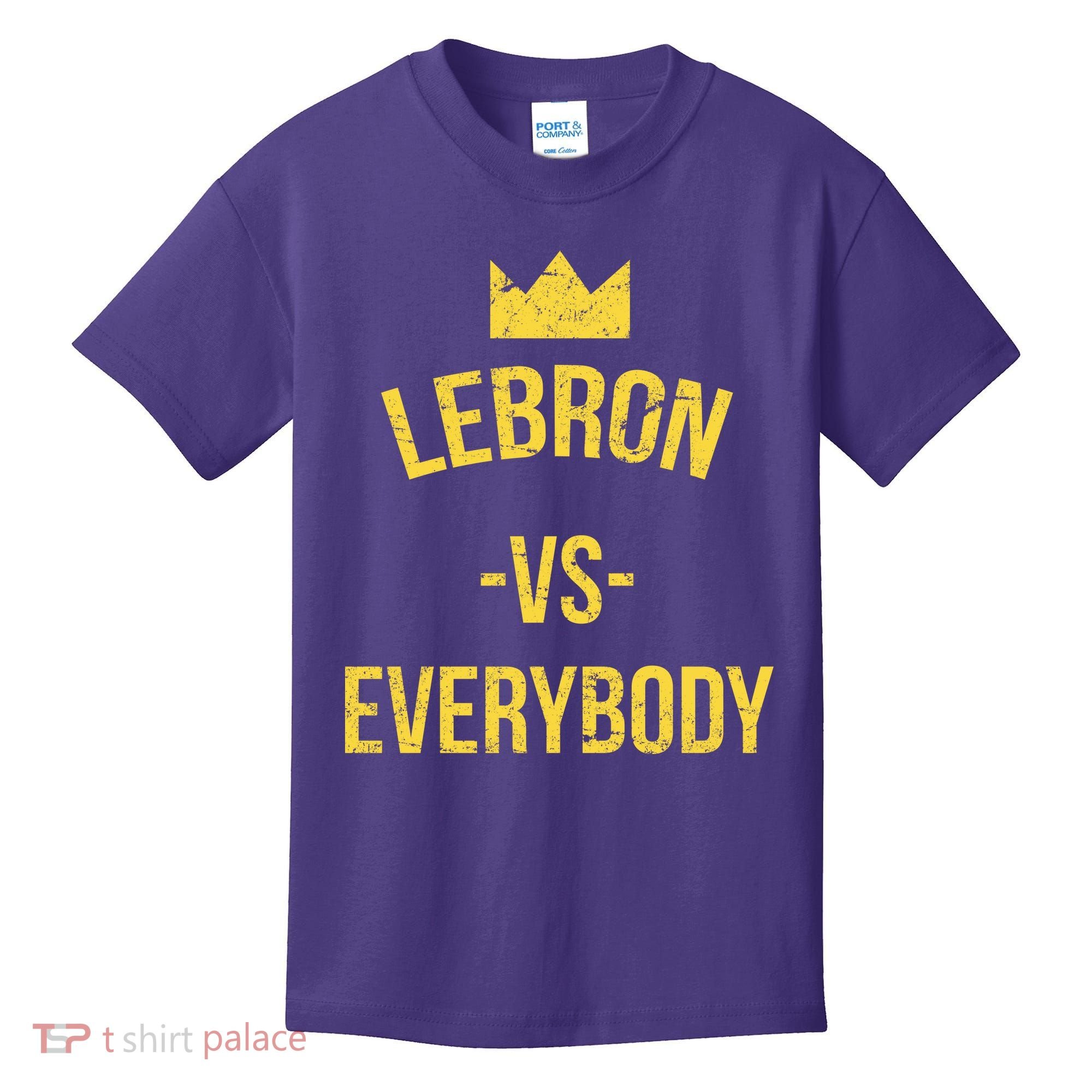 Lebron Vs Everybody LA Bron Basketball Kids T-Shirt