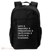 Love Empathy Compassion Inclusion Justice Kindness Backpack thumb 0