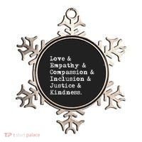 Love Empathy Compassion Inclusion Justice Kindness Ornament thumb 0