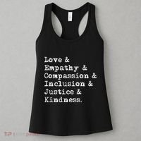 Love Empathy Compassion Inclusion Justice Kindness Women's Tank Top thumb 3