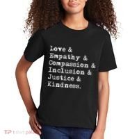 Love Empathy Compassion Inclusion Justice Kindness Kids T-Shirt thumb 2