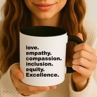 Love Empathy Compassion Inclusion Equity Excellence Coffee Mug thumb 3
