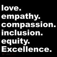 Love Empathy Compassion Inclusion Equity Excellence Coaster thumb 2