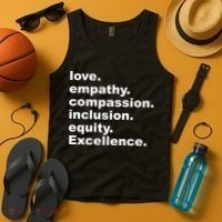 Love Empathy Compassion Inclusion Equity Excellence Tank Top thumb 4