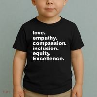 Love Empathy Compassion Inclusion Equity Excellence Toddler T-Shirt thumb 2