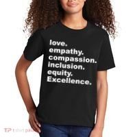 Love Empathy Compassion Inclusion Equity Excellence Kids T-Shirt thumb 2