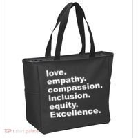 Love Empathy Compassion Inclusion Equity Excellence Tote Bag thumb 2