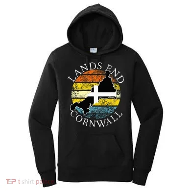Lands End Cornwall England Celtic Cornish Gift Women's Hoodie