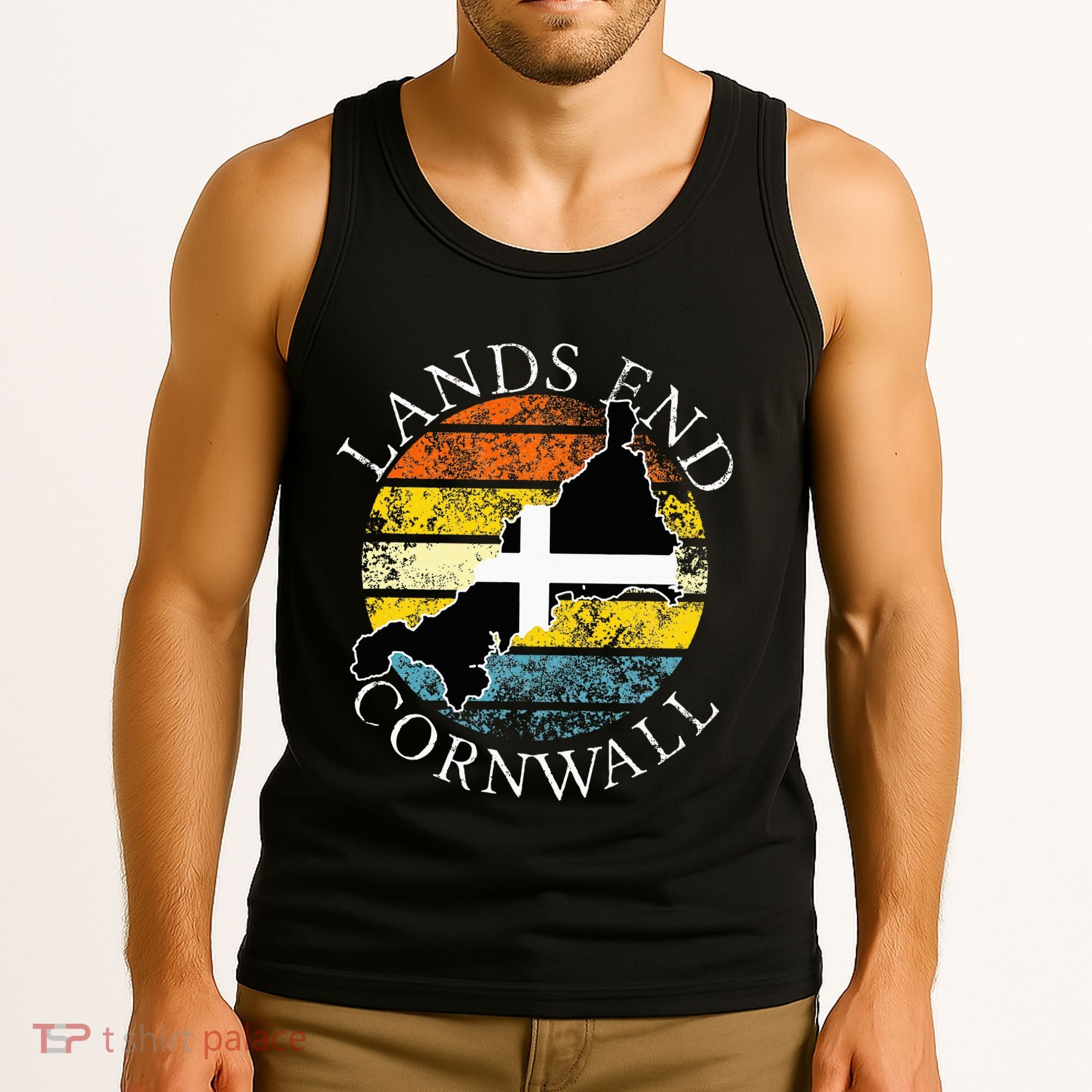Lands End Cornwall England Celtic Cornish Gift Tank Top