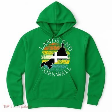 Lands End Cornwall England Celtic Cornish Gift Hoodie