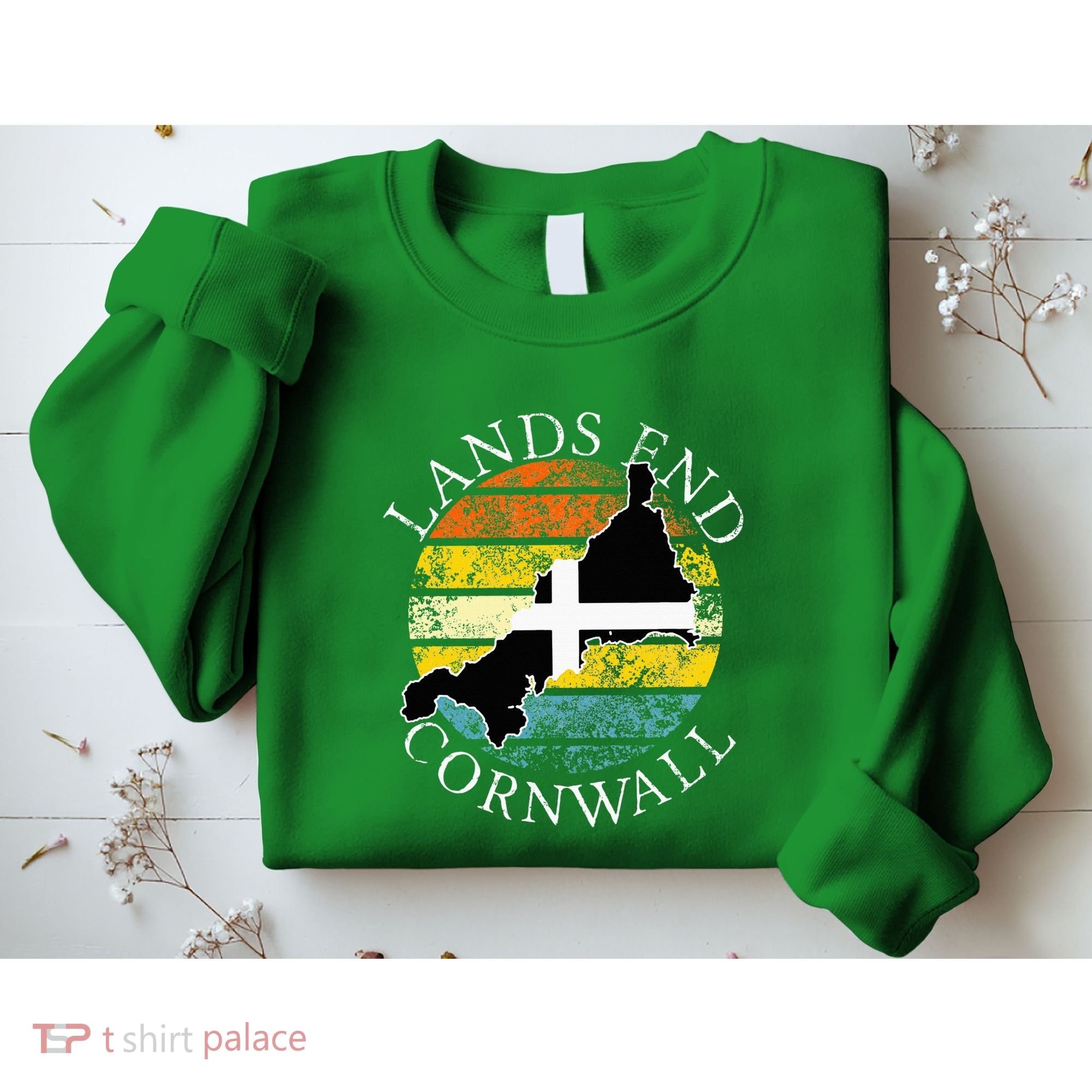 Lands End Cornwall England Celtic Cornish Gift Sweatshirt