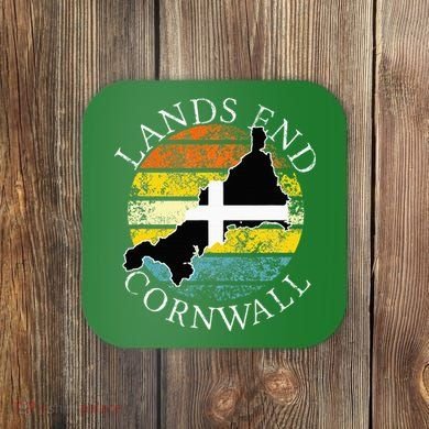 Lands End Cornwall England Celtic Cornish Gift Coaster