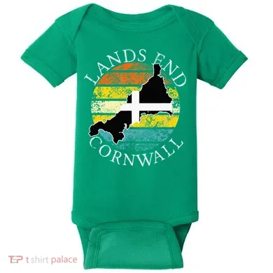 Lands End Cornwall England Celtic Cornish Gift Baby Bodysuit