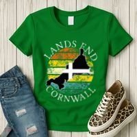 Lands End Cornwall England Celtic Cornish Gift Women's T-Shirt thumb 3