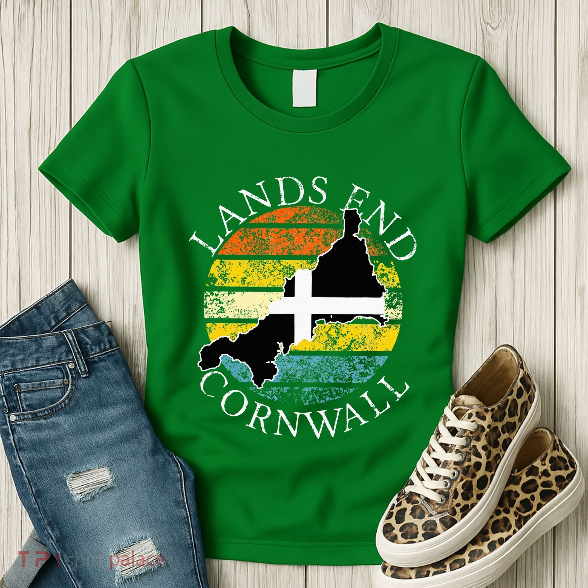 Lands End Cornwall England Celtic Cornish Gift Women's T-Shirt