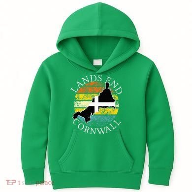 Lands End Cornwall England Celtic Cornish Gift Kids Hoodie