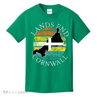 Lands End Cornwall England Celtic Cornish Gift Kids T-Shirt
