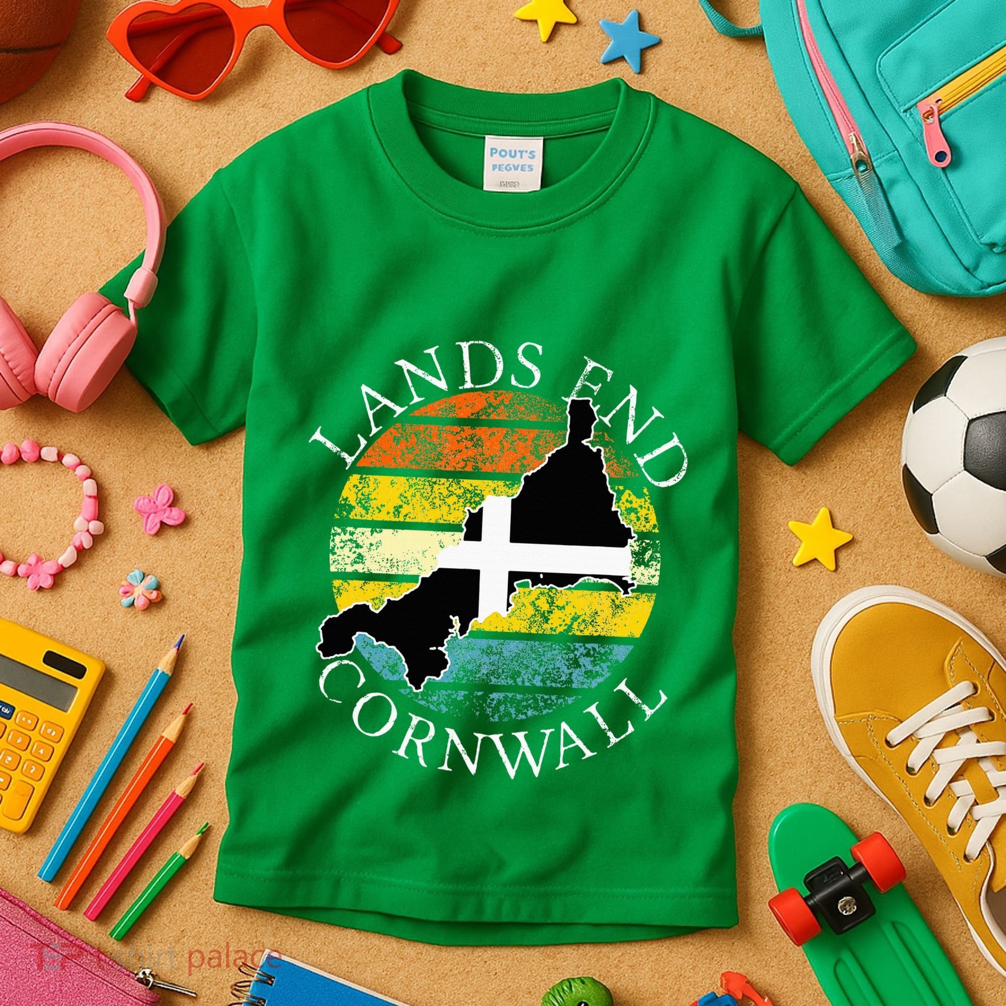Lands End Cornwall England Celtic Cornish Gift Kids T-Shirt