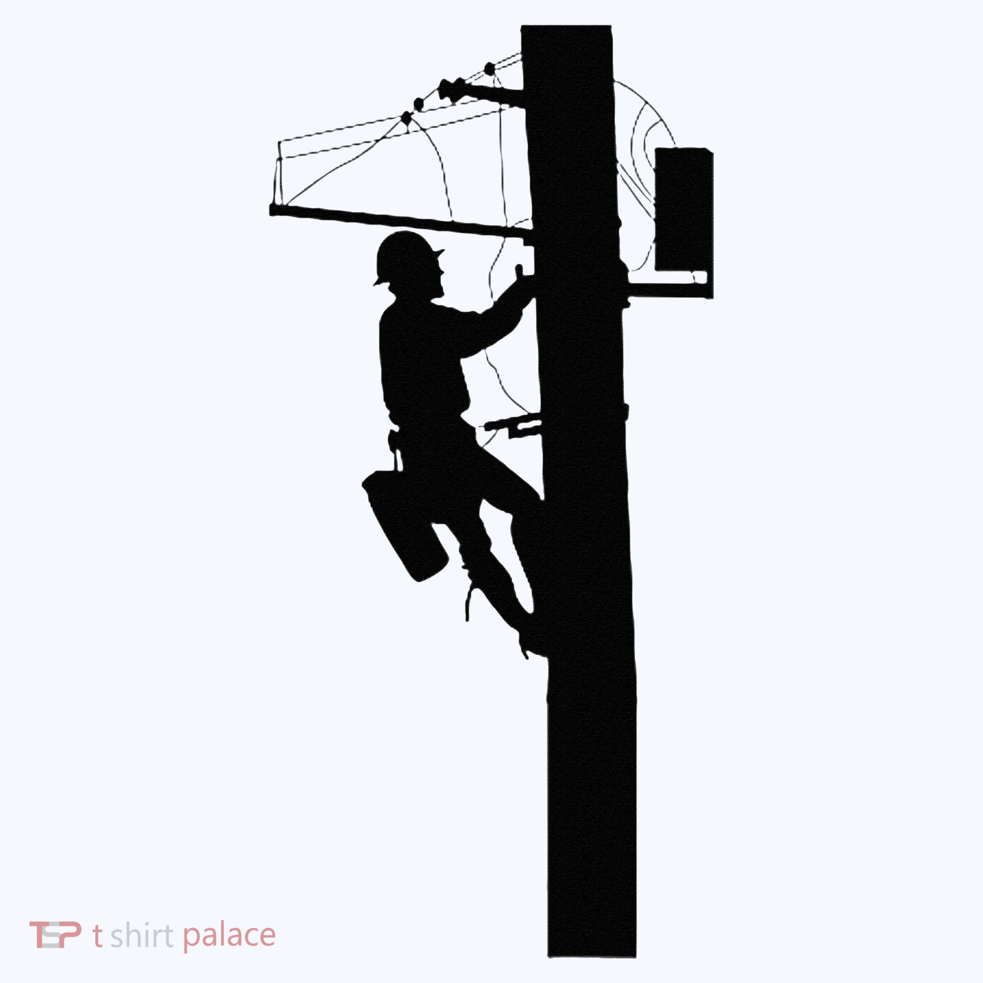Lineman Electric Cable Lineman Gift Button