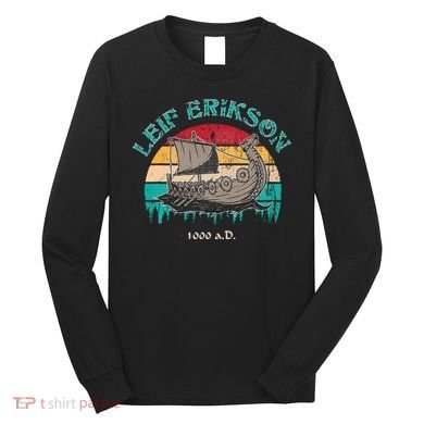 Leif Erikson Day Design For Norseman Long Sleeve Shirt