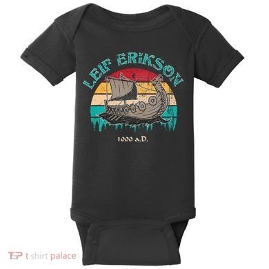 Leif Erikson Day Design For Norseman Baby Bodysuit