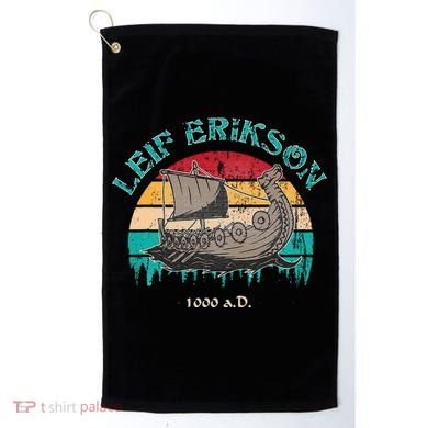 Leif Erikson Day Design For Norseman Golf Towel