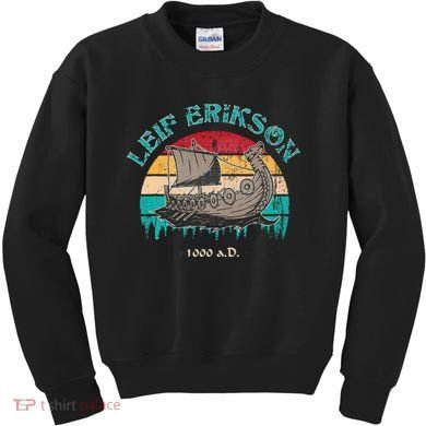Leif Erikson Day Design For Norseman Kids Sweatshirt