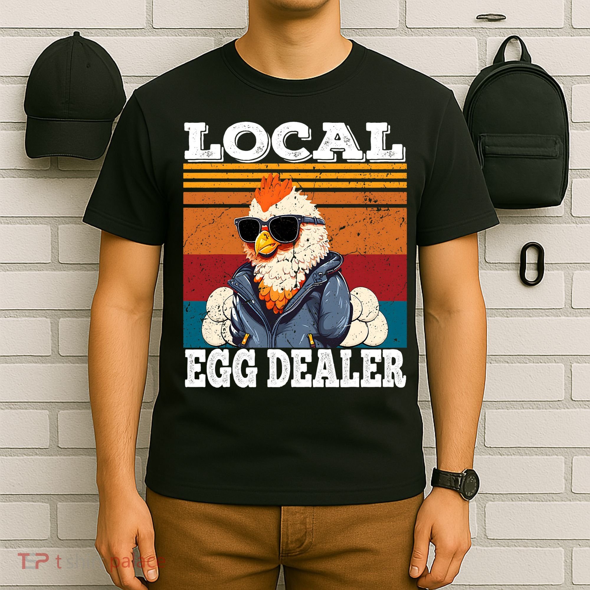 Local Egg Dealer Funny Egg Peddler Chicken Egg Farmer T-Shirt