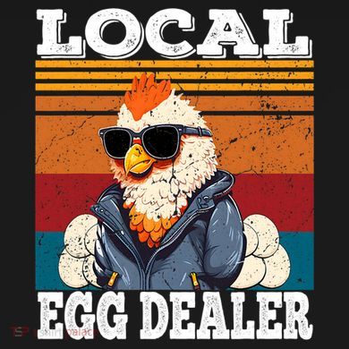 Local Egg Dealer Funny Egg Peddler Chicken Egg Farmer Drawstring Bag