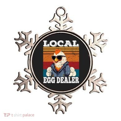 Local Egg Dealer Funny Egg Peddler Chicken Egg Farmer Ornament