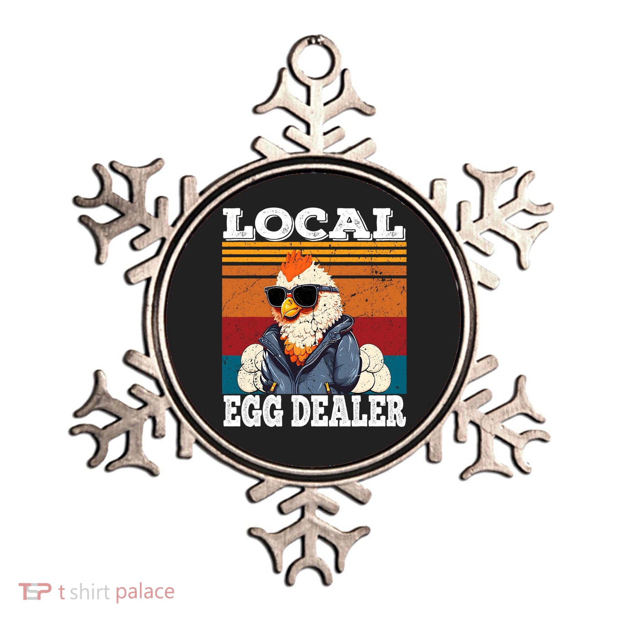Local Egg Dealer Funny Egg Peddler Chicken Egg Farmer Ornament