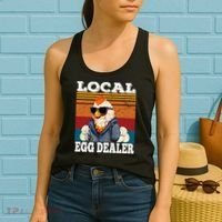 Local Egg Dealer Funny Egg Peddler Chicken Egg Farmer Women's Tank Top thumb 2