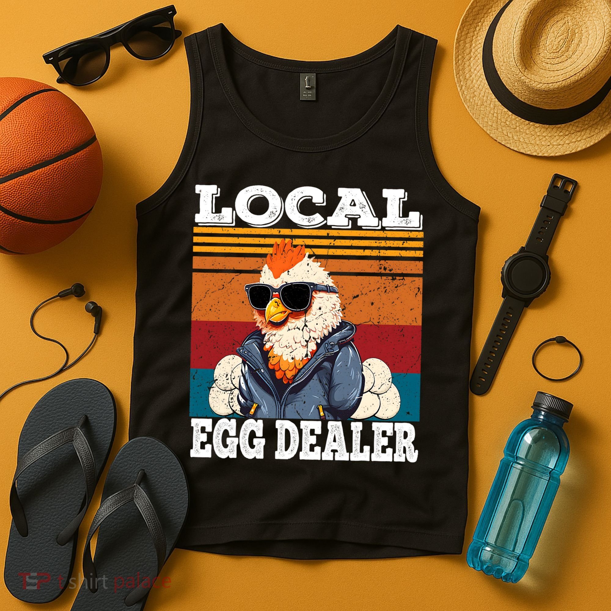 Local Egg Dealer Funny Egg Peddler Chicken Egg Farmer Tank Top