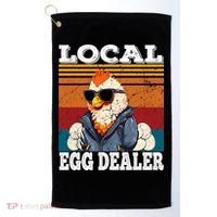 Local Egg Dealer Funny Egg Peddler Chicken Egg Farmer Golf Towel thumb 0