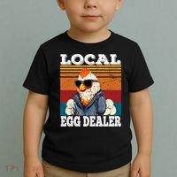 Local Egg Dealer Funny Egg Peddler Chicken Egg Farmer Toddler T-Shirt thumb 2