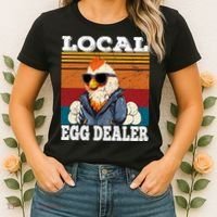 Local Egg Dealer Funny Egg Peddler Chicken Egg Farmer Women's T-Shirt thumb 2
