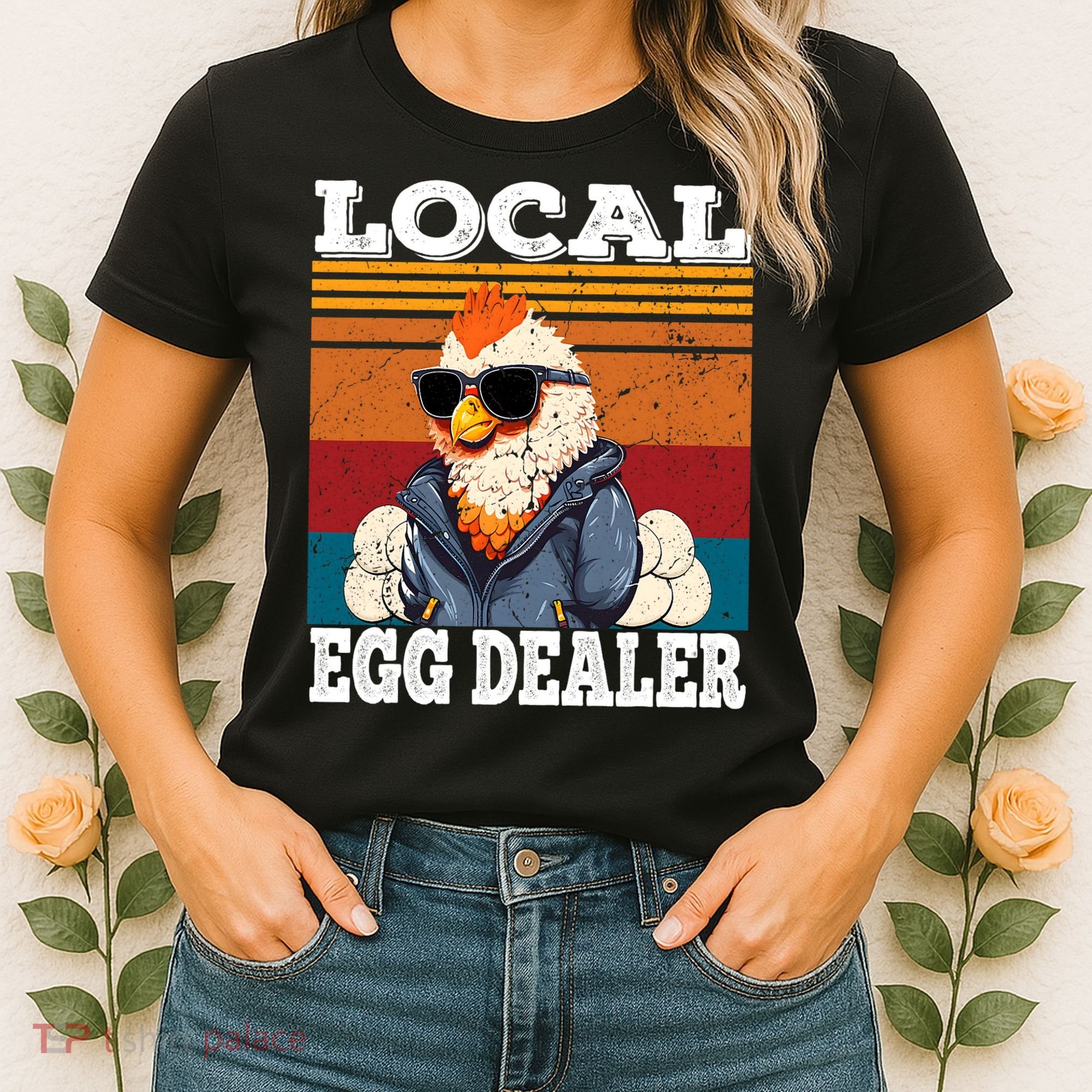 Local Egg Dealer Funny Egg Peddler Chicken Egg Farmer Women's T-Shirt