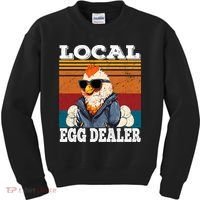 Local Egg Dealer Funny Egg Peddler Chicken Egg Farmer Kids Sweatshirt thumb 0