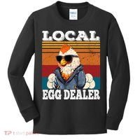Local Egg Dealer Funny Egg Peddler Chicken Egg Farmer Kids Long Sleeve Shirt thumb 0